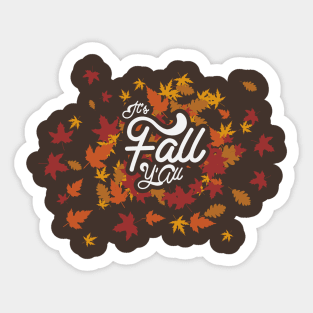 Funny Thanksgiving T-Shirts and Gifts - It's Fall Y'All - Funny Thanksgiving Shirt Sticker